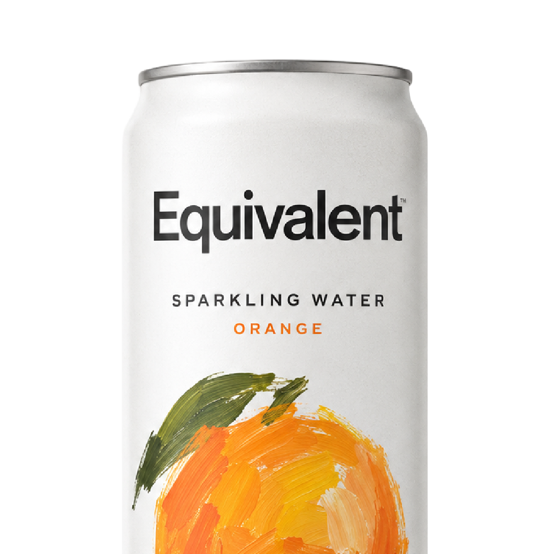 Equivalent Sparkling Water Orange Foreground